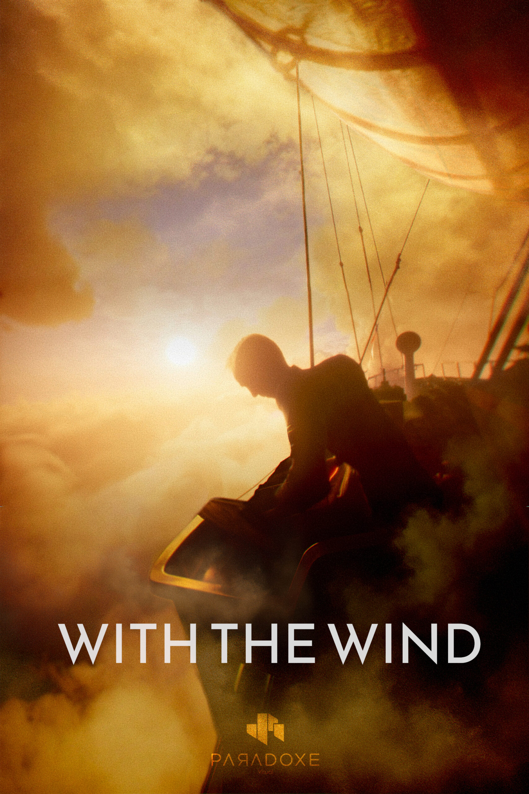 With the wind