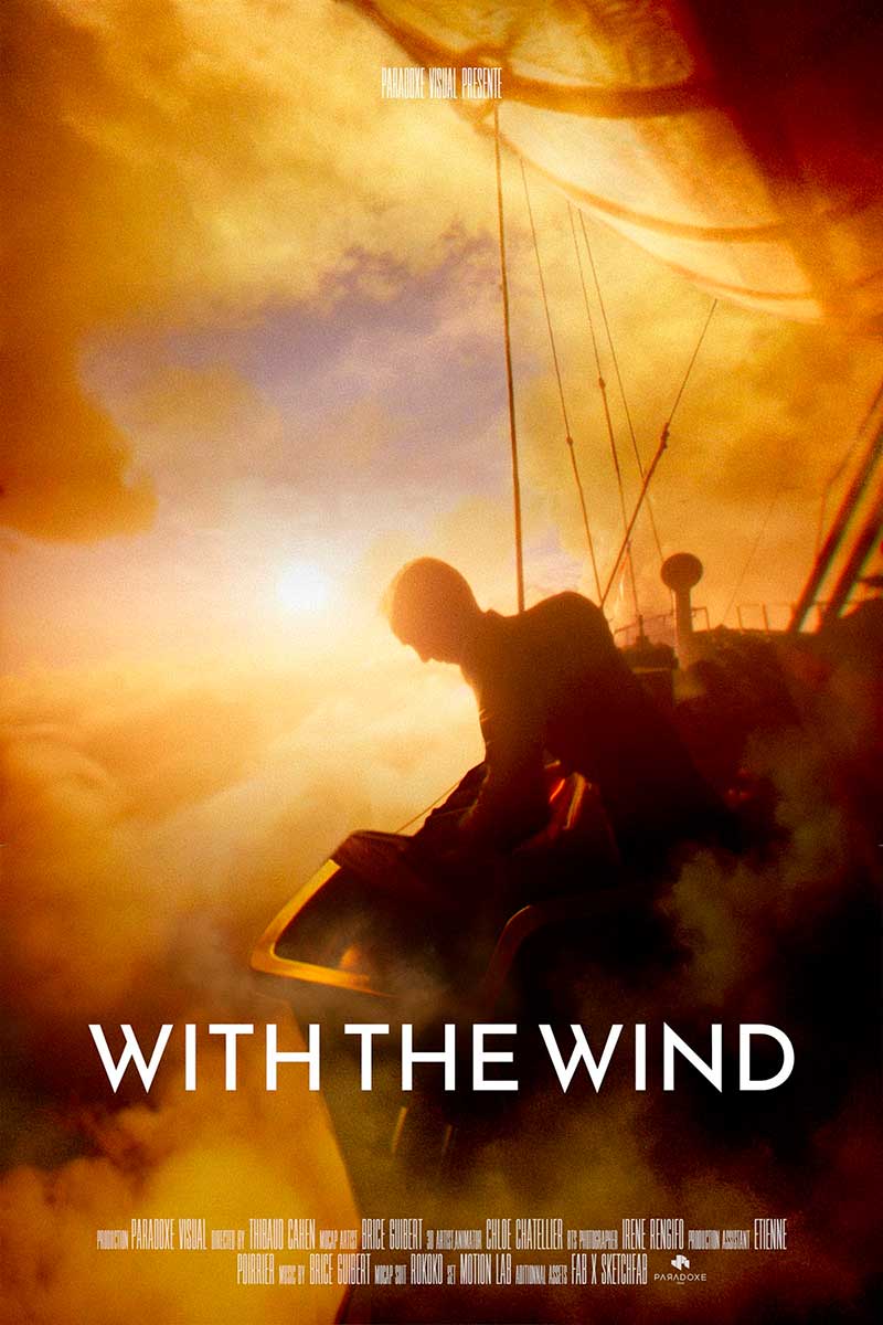 With the wind